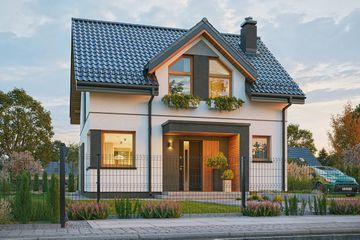  Projekt domu Przyjemny (WAH2156) - projekt domu parterowego z poddaszem - Zdjęcie 3