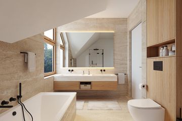  Projekt domu Przyjemny (WAH2156) - projekt domu parterowego z poddaszem - Zdjęcie 4