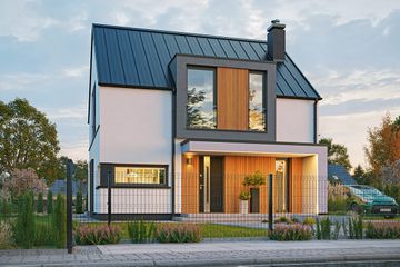  Projekt domu Przyjemny 2 (WAH2157) - projekt domu parterowego z poddaszem - Zdjęcie 1