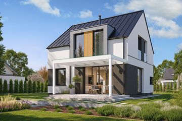  Projekt domu Przyjemny 2 (WAH2157) - projekt domu parterowego z poddaszem - Zdjęcie 3