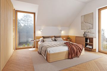  Projekt domu Przyjemny 2 (WAH2157) - projekt domu parterowego z poddaszem - Zdjęcie 8