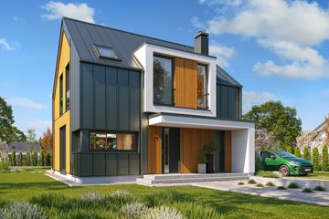  Projekt domu Przyjemny 3 (WAH2158) - projekt domu parterowego z poddaszem - Zdjęcie 2