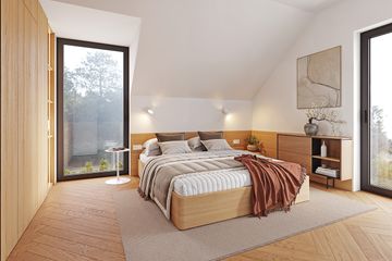  Projekt domu Przyjemny 3 (WAH2158) - projekt domu parterowego z poddaszem - Zdjęcie 7