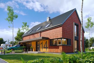  Projekt domu na zgrabnej 5 (WAH2159) - projekt domu parterowego z poddaszem - Zdjęcie 1