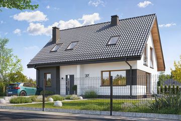  Projekt domu Zefir 2 (WAH2160) - projekt domu parterowego z poddaszem - Zdjęcie 1