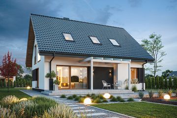  Projekt domu Zefir 2 (WAH2160) - projekt domu parterowego z poddaszem - Zdjęcie 3