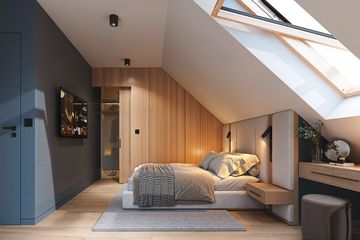  Projekt domu Zefir 2 (WAH2160) - projekt domu parterowego z poddaszem - Zdjęcie 9