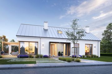  Projekt domu Wymarzony 8 B (WAH2161) - projekt domu parterowego - Zdjęcie 3