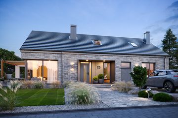  Projekt domu Wymarzony 9 C (WAH2162) - projekt domu parterowego - Zdjęcie 2