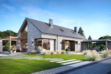  Projekt domu Wymarzony 9 D (WAH2163) - projekt domu parterowego - Zdjęcie 2