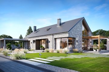  Projekt domu Wymarzony 9 D (WAH2163) - projekt domu parterowego - Zdjęcie 3