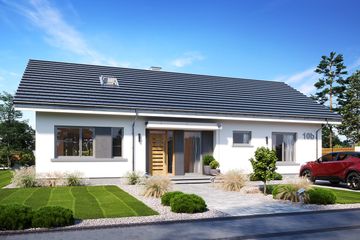  Projekt domu Wymarzony 10 C (WAH2164) - projekt domu parterowego - Zdjęcie 1