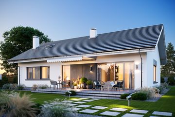  Projekt domu Wymarzony 10 C (WAH2164) - projekt domu parterowego - Zdjęcie 2