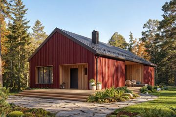  Projekt domu Mati drewniany (BSE1285) - projekt domu parterowego - Zdjęcie 1