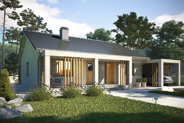  Projekt domu Paradise (WRN1591) - projekt domu parterowego - Zdjęcie 1