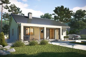  Projekt domu Paradise 2 (WRN1592) - projekt domu parterowego - Zdjęcie 1