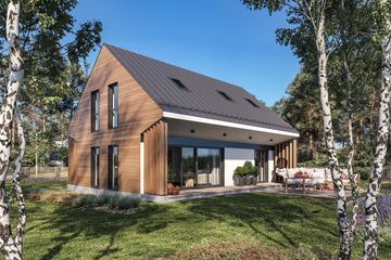  Projekt domu Junior 2 - murowany (GDE1099) - projekt domu parterowego z poddaszem - Zdjęcie 1