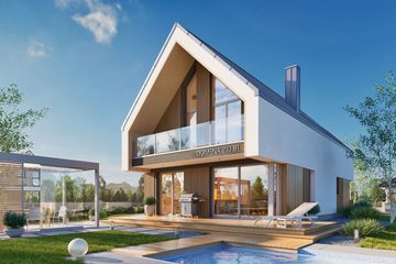  Projekt domu Domena 210 B1 (WRW1413) - projekt domu parterowego z poddaszem - Zdjęcie 2