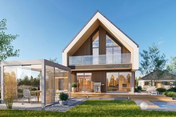  Projekt domu Domena 210 B1 (WRW1413) - projekt domu parterowego z poddaszem - Zdjęcie 3