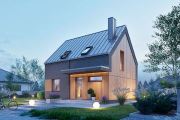  Projekt domu Domena 207 C (WRW1415) - projekt domu parterowego z poddaszem - Zdjęcie 1