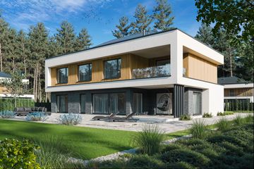  Projekt domu Wyszukany D64 wariant III (WWB1153) - projekt domu z pełnym piętrem - Zdjęcie 2