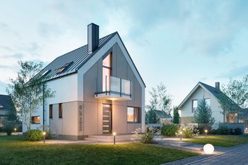  Projekt domu Domena 207 C2 (WRW1416) - projekt domu parterowego z poddaszem - Zdjęcie 1