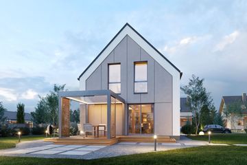  Projekt domu Domena 207 C2 (WRW1416) - projekt domu parterowego z poddaszem - Zdjęcie 3