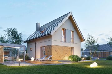  Projekt domu Domena 207 C1 (WRW1417) - projekt domu parterowego z poddaszem - Zdjęcie 3