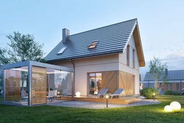  Projekt domu Domena 207 C1 (WRW1417) - projekt domu parterowego z poddaszem - Zdjęcie 4