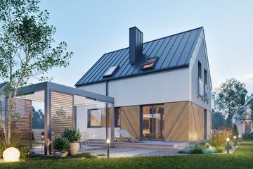  Projekt domu Domena 207 C3 (WRW1419) - projekt domu parterowego z poddaszem - Zdjęcie 1