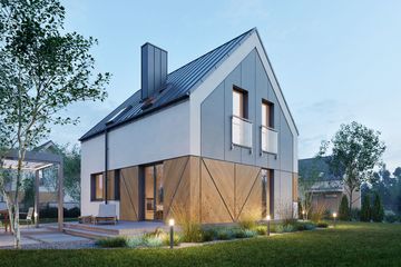  Projekt domu Domena 207 C3 (WRW1419) - projekt domu parterowego z poddaszem - Zdjęcie 2