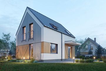  Projekt domu Domena 207 C3 (WRW1419) - projekt domu parterowego z poddaszem - Zdjęcie 3