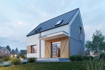  Projekt domu Domena 207 C3 (WRW1419) - projekt domu parterowego z poddaszem - Zdjęcie 4