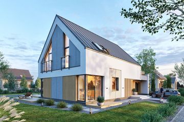  Projekt domu Domena 211 A (WRW1420) - projekt domu parterowego z poddaszem - Zdjęcie 1