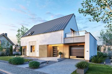  Projekt domu Domena 211 A (WRW1420) - projekt domu parterowego z poddaszem - Zdjęcie 2