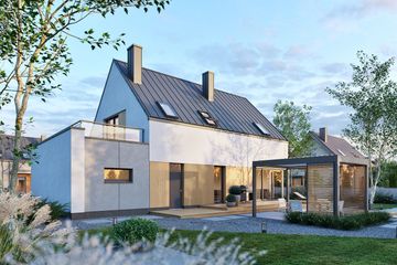  Projekt domu Domena 211 A (WRW1420) - projekt domu parterowego z poddaszem - Zdjęcie 4