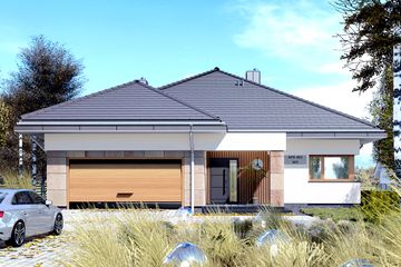  Projekt domu APS 401 wariant 5 (LUA1682) - projekt domu parterowego - Zdjęcie 1