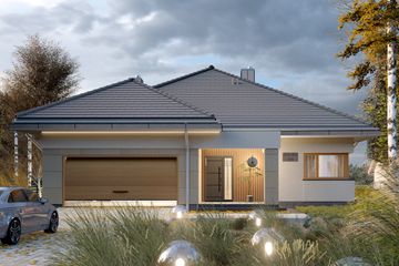  Projekt domu APS 401 wariant 5 (LUA1682) - projekt domu parterowego - Zdjęcie 2