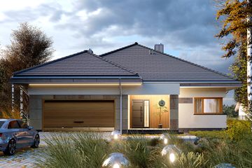  Projekt domu APS 401 wariant 5 (LUA1682) - projekt domu parterowego - Zdjęcie 2