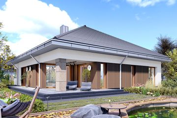  Projekt domu APS 401 wariant 5 (LUA1682) - projekt domu parterowego - Zdjęcie 3