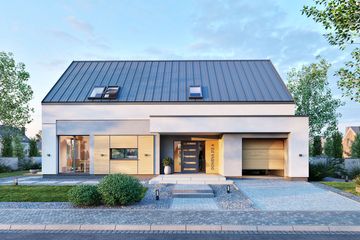  Projekt domu Domena 212 A (WRW1421) - projekt domu parterowego z poddaszem - Zdjęcie 1