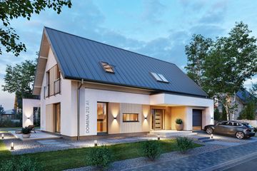  Projekt domu Domena 212 A1 (WRW1422) - projekt domu parterowego z poddaszem - Zdjęcie 1