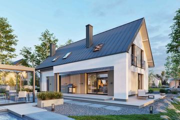  Projekt domu Domena 212 A1 (WRW1422) - projekt domu parterowego z poddaszem - Zdjęcie 2