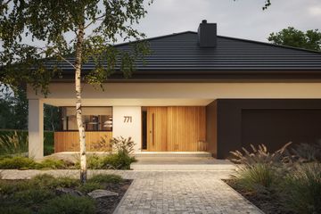  Projekt domu NewHouse 771 (KRZ1147) - projekt domu parterowego - Zdjęcie 1