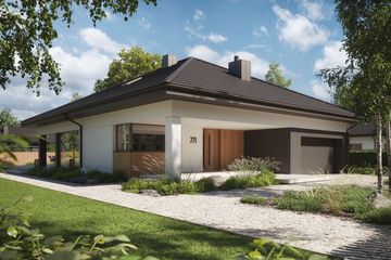  Projekt domu NewHouse 771 (KRZ1147) - projekt domu parterowego - Zdjęcie 4