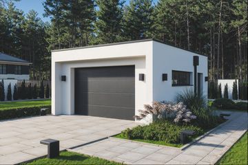  Projekt budynku gospodarczego BK-63 (WWC1076) - projekt budynku parterowego - Zdjęcie 1