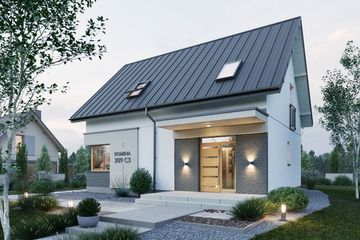  Projekt domu Domena 209 C3 (WRW1423) - projekt domu parterowego z poddaszem - Zdjęcie 2