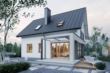  Projekt domu Domena 209 C3 (WRW1423) - projekt domu parterowego z poddaszem - Zdjęcie 4