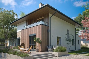  Projekt domu Fen (BSA2401) - projekt domu z pełnym piętrem - Zdjęcie 4