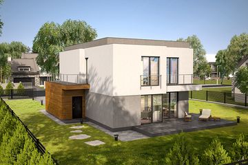  Projekt domu Attykowy (SLT1013) - projekt domu z pełnym piętrem - Zdjęcie 3